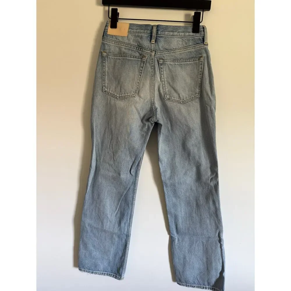 $118 Everlane Cheeky Straight Jean - Light Wash - 25R